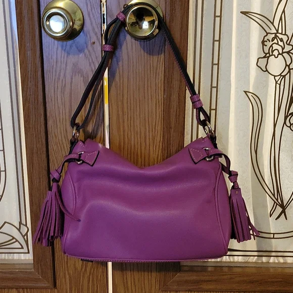 Dooney & Bourke calf leather mini satchel shoulder bag - Picture 2 of 7